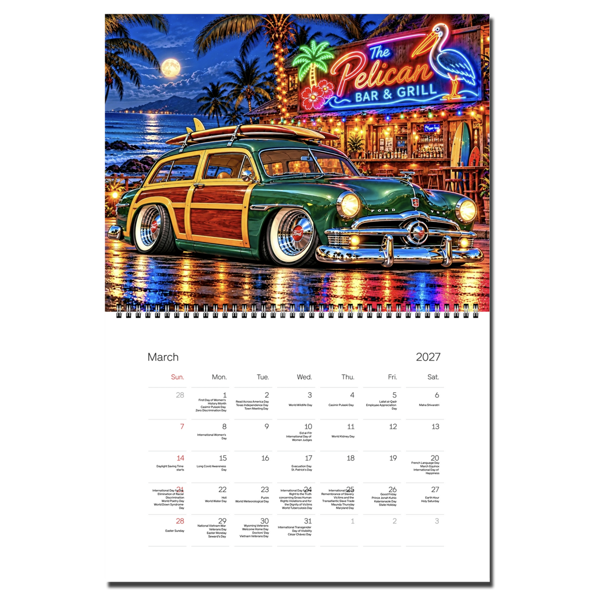 2027 Woodie Calendar