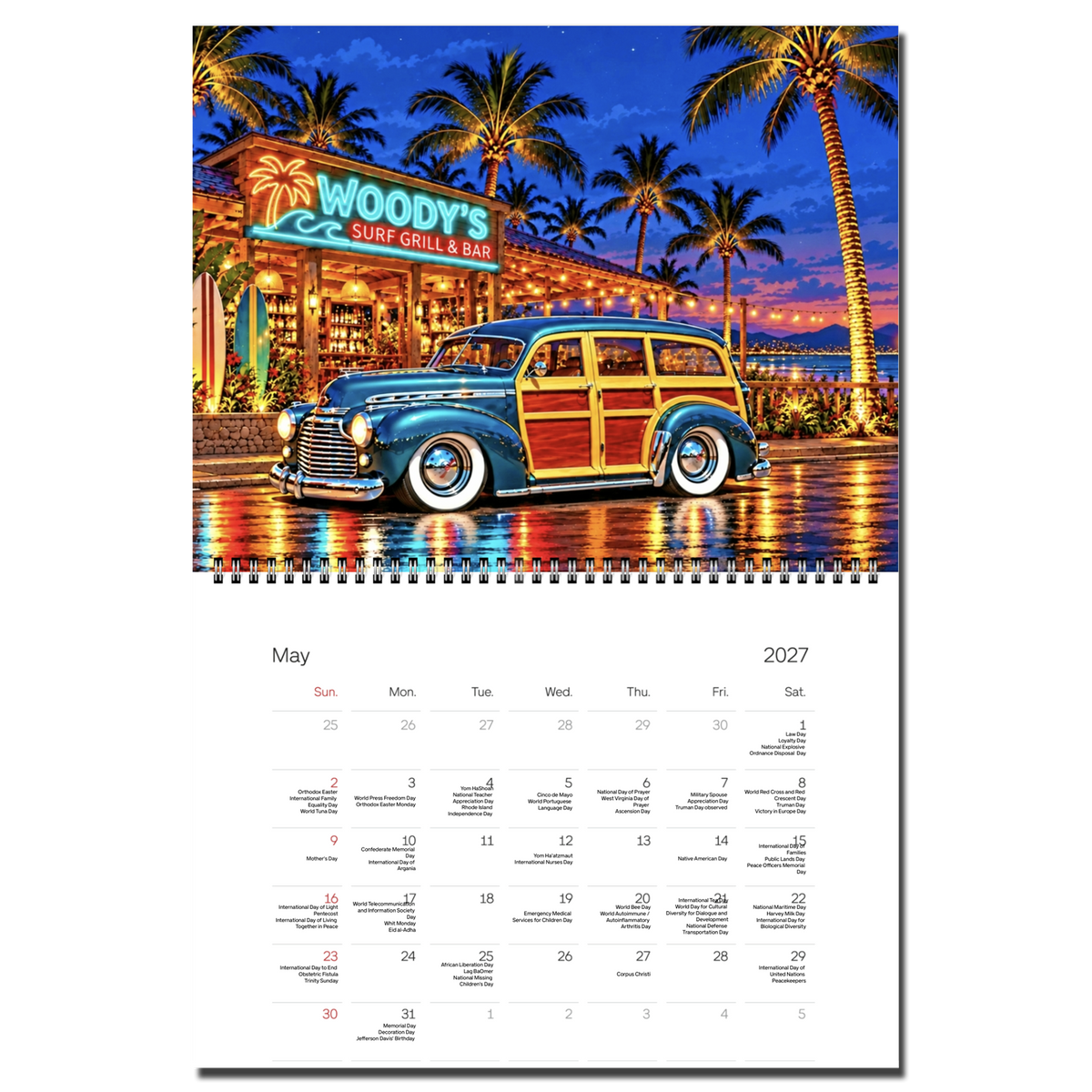 2027 Woodie Calendar