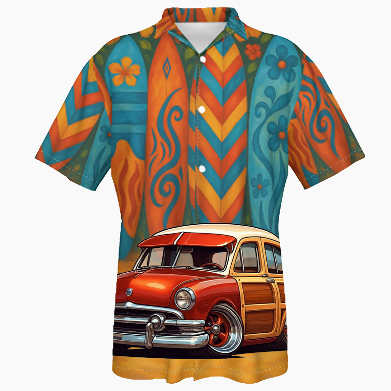 NDLSSMR (CA) Hawaiian Shirt - Surfboard