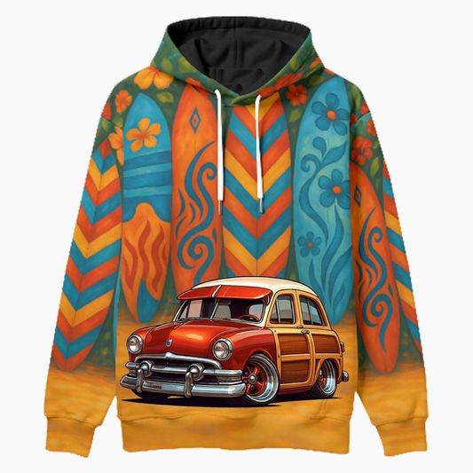 NDLSSMR (CA) Woodie Hoodie - Surfboard
