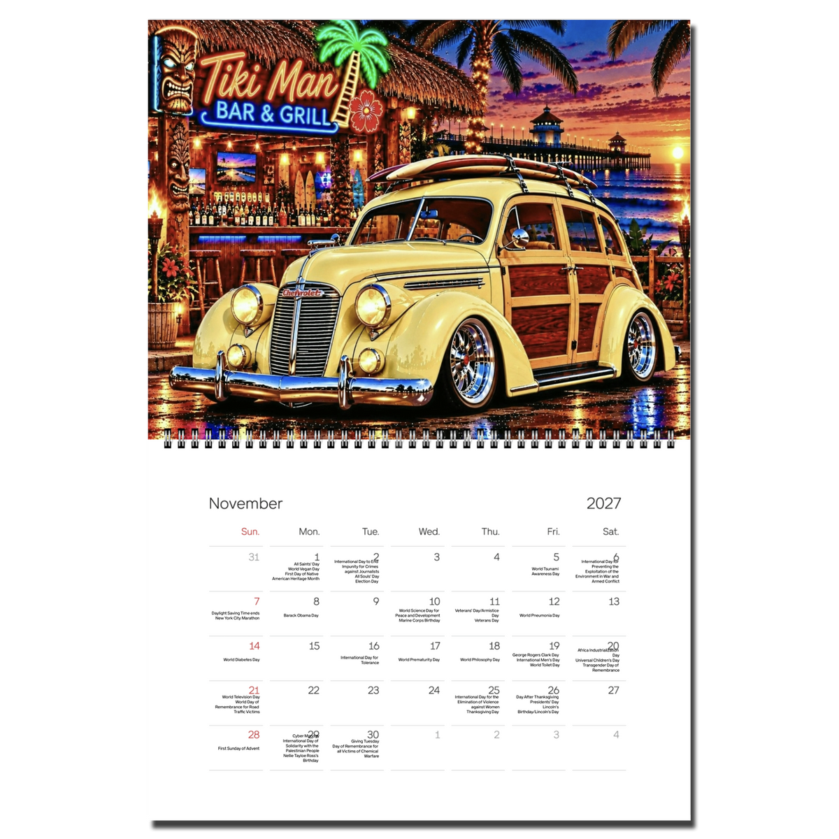 2027 Woodie Calendar