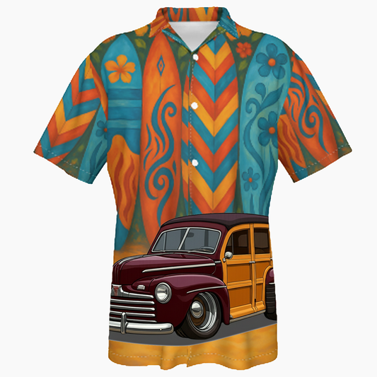 OLD46 (CA) Hawaiian Shirt - Surfboard