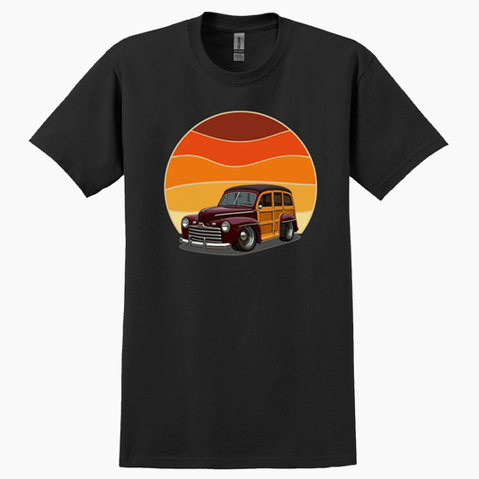 OLD46 (CA) T-Shirt - Woodie Sunrise