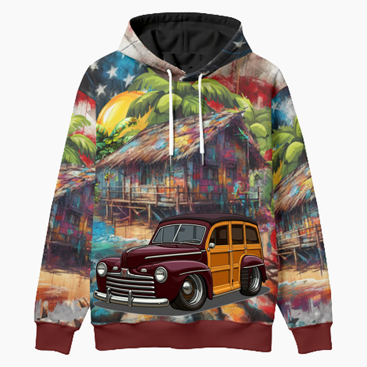 OLD46 (CA) Woodie Hoodie - Patriotic