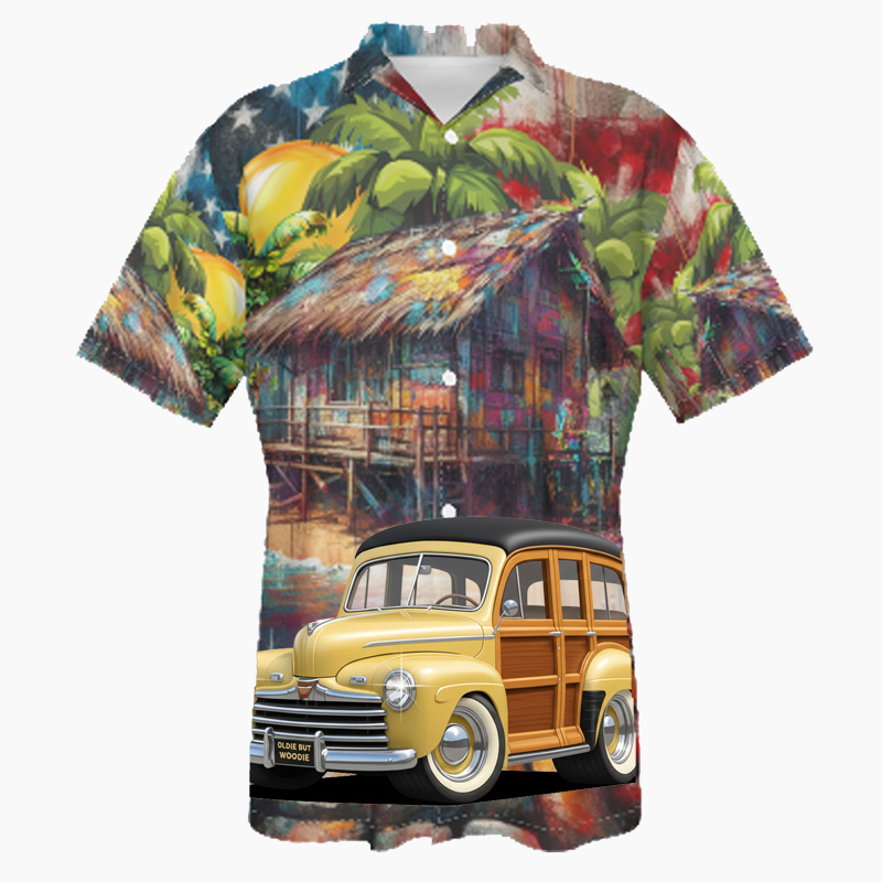 OLDIEBUTWOODIE (XX) Hawaiian Shirt - Patriotic