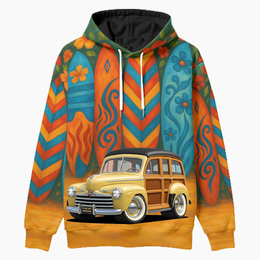 OLDIEBUTWOODIE (XX) Woodie Hoodie - Surfboard