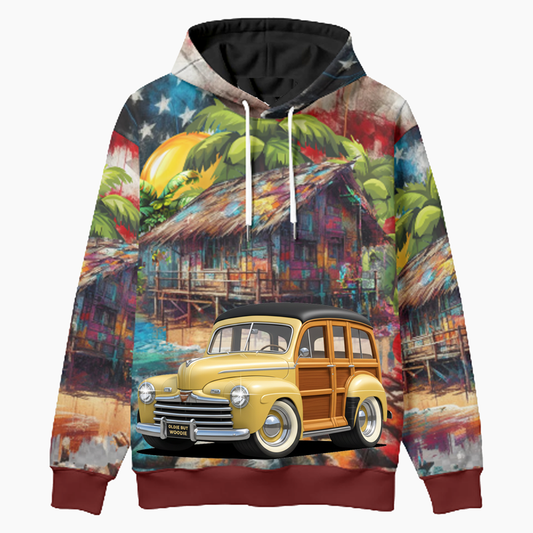 OLDIEBUTWOODIE (XX) Woodie Hoodie - Patriotic