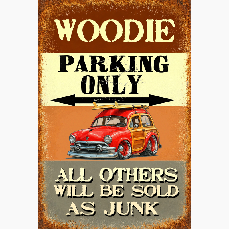 OLDSRFR (CA) Sign - Woodie Parking Only II