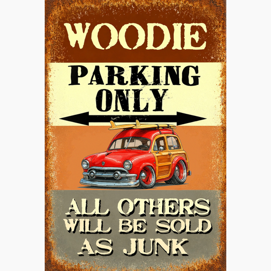 OLDSRFR (CA) Sign - Woodie Parking Only II