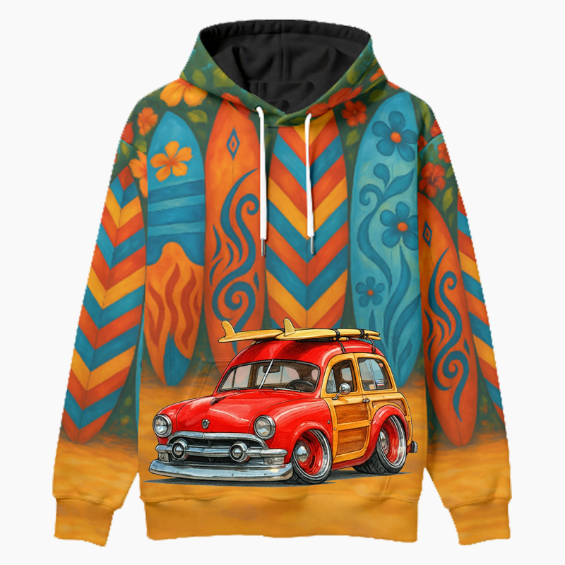 OLDSRFR (CA) Woodie Hoodie - Surfboard
