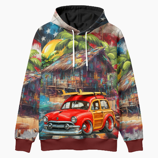 OLDSRFR (CA) Woodie Hoodie - Patriotic