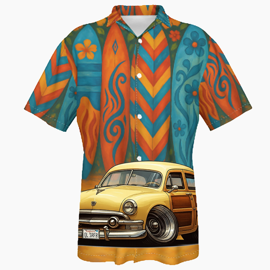 OLSRFR (CA) Hawaiian Shirt - Surfboard