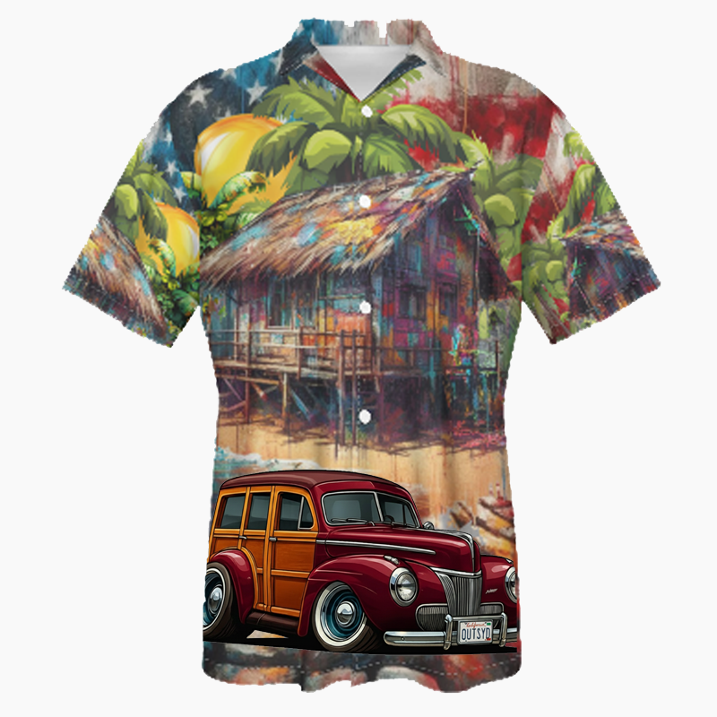 OUTSYD (CA) Hawaiian Shirt - Patriotic