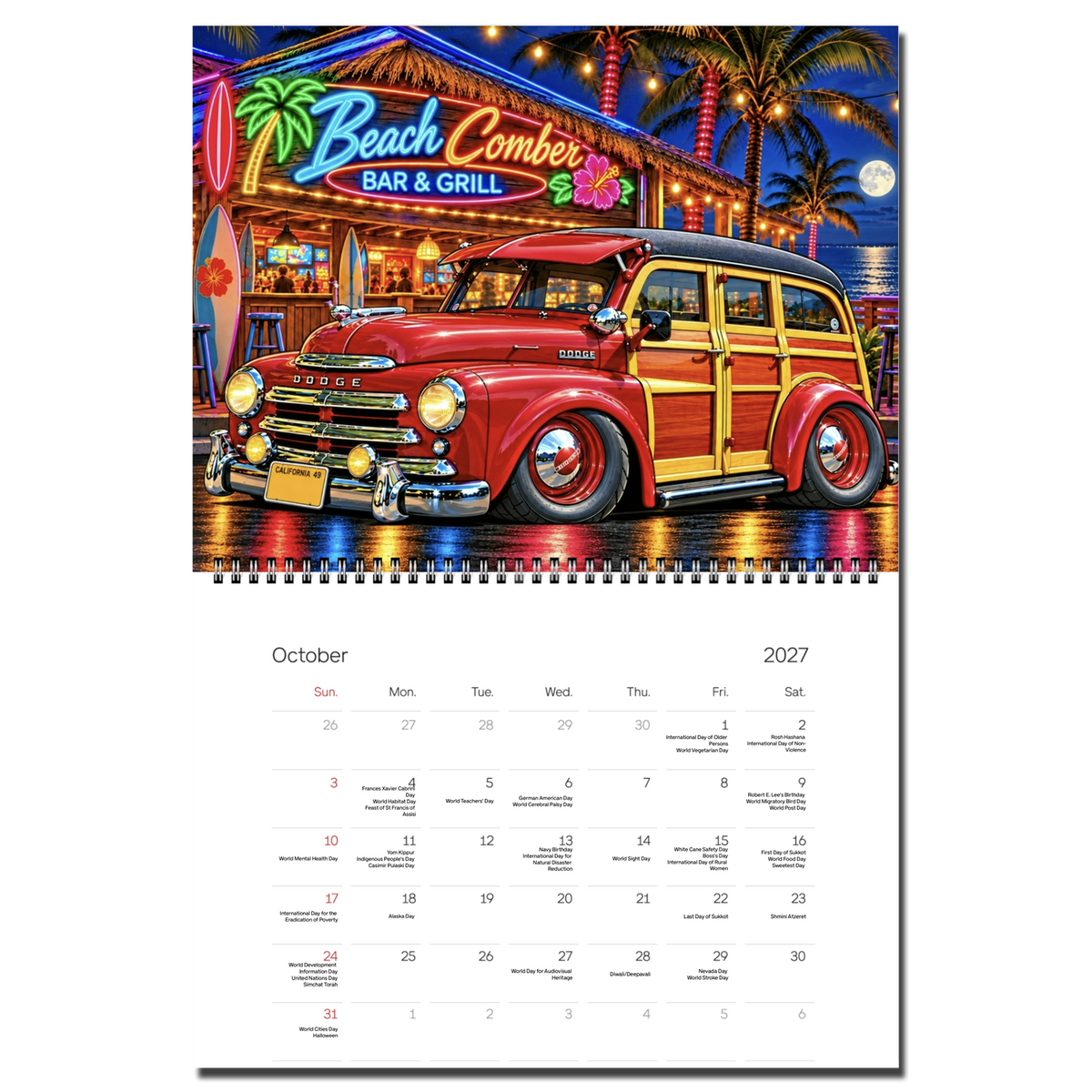2027 Woodie Calendar