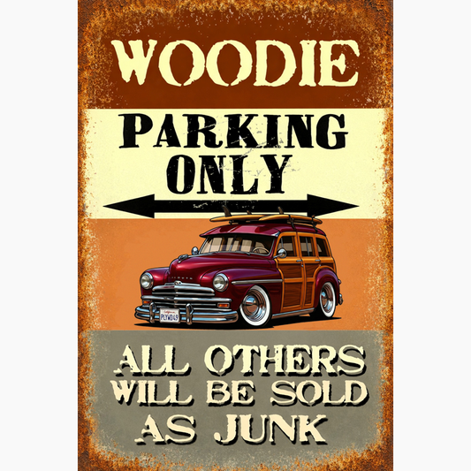 PLYWD49 (CA) Sign - Woodie Parking Only II