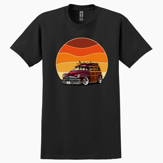 PLYWD49 (CA) T-Shirt - Woodie Sunrise