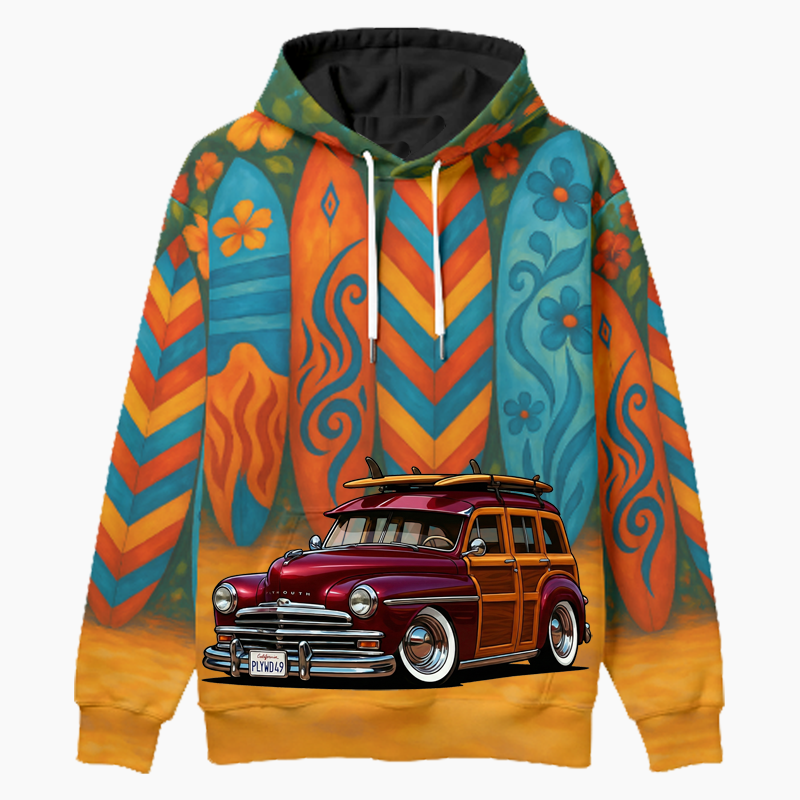 PLYWD49 (CA) Woodie Hoodie - Surfboard