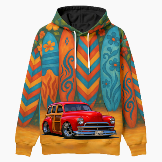 PLYWUD (CA) Woodie Hoodie - Surfboard