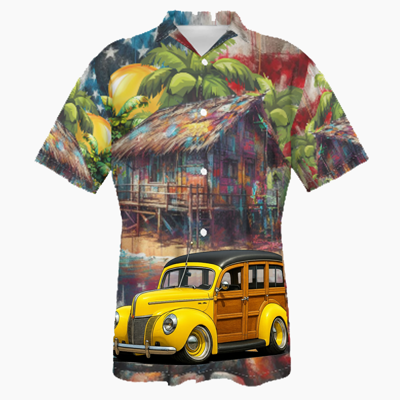POPSWDE (CA) Hawaiian Shirt - Patriotic