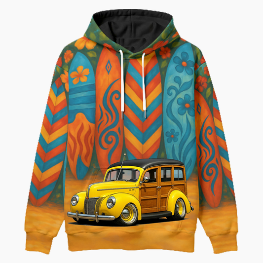 POPSWDE (CA) Woodie Hoodie - Surfboard