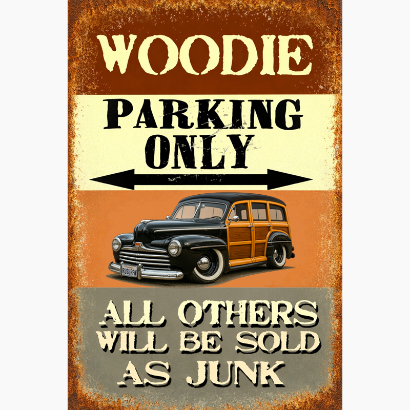 RUSURFN (CA) Sign - Woodie Parking Only II