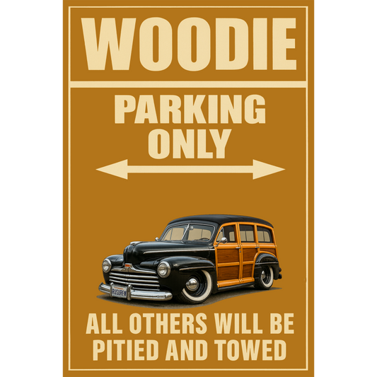 RUSURFN (CA) Sign - Woodie Parking Only