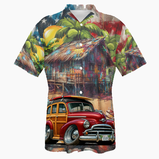 SPLNTR (CA) Hawaiian Shirt - Patriotic
