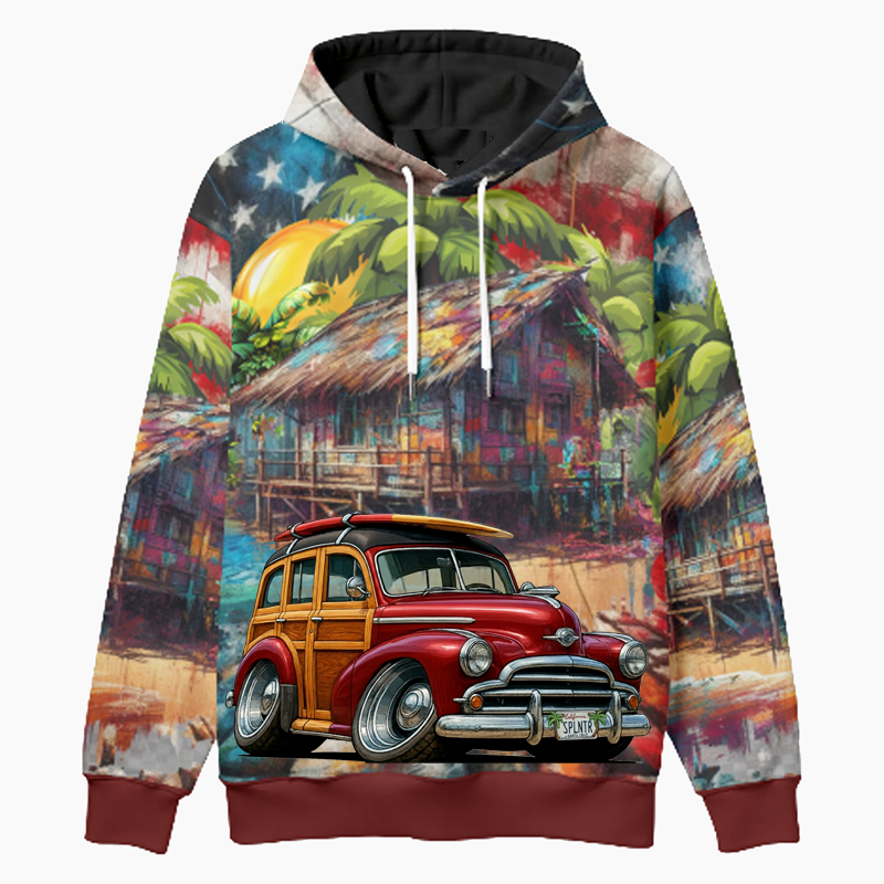 SPLNTR (CA) Woodie Hoodie - Patriotic