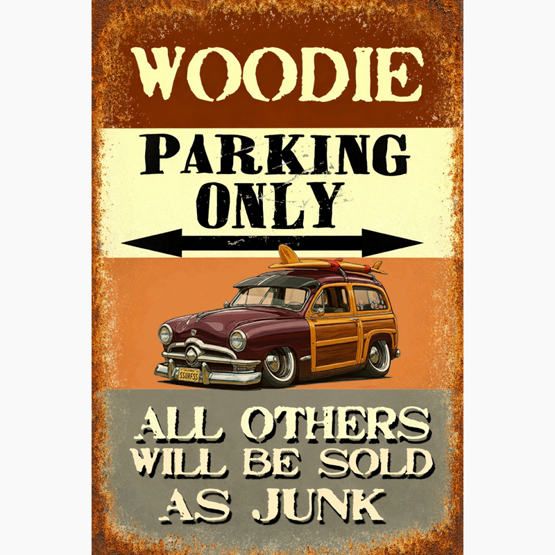 SSURFSS (CA) Sign - Woodie Parking Only II