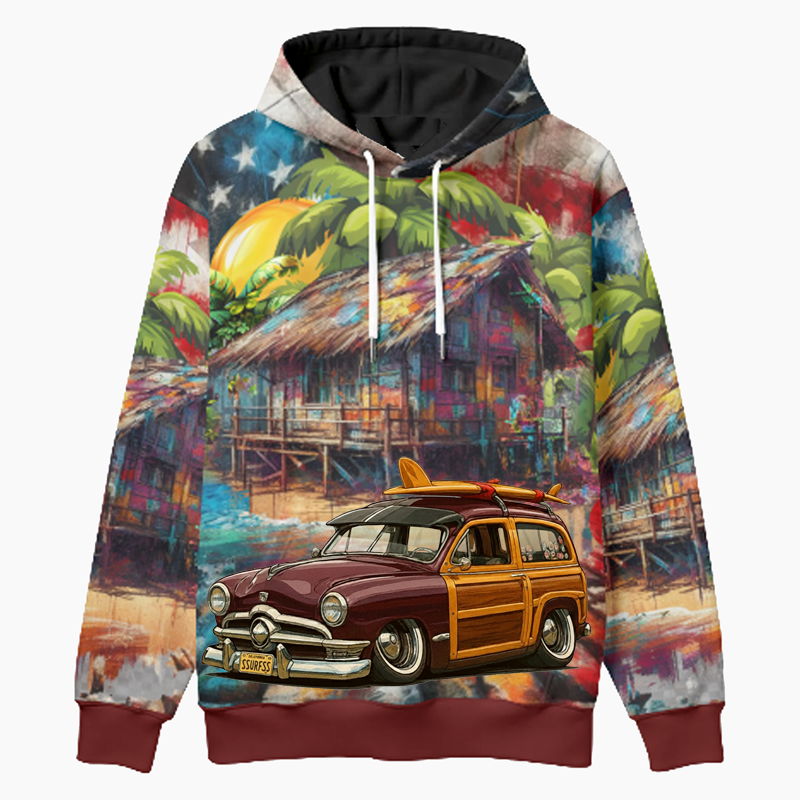SSURFSS (CA) Woodie Hoodie - Patriotic