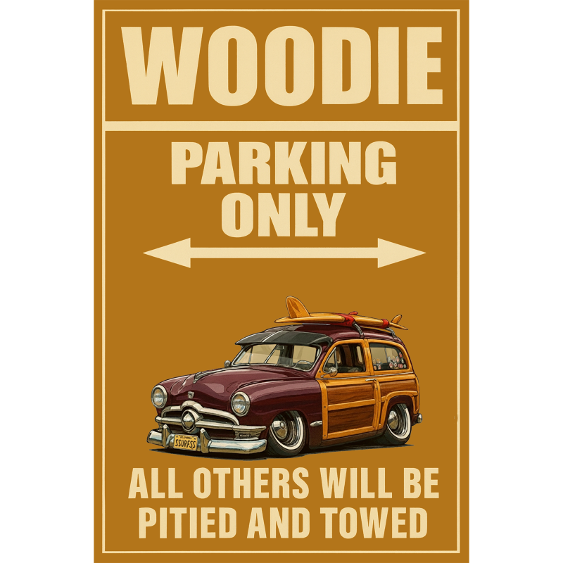 SSURFSS (CA) Sign - Woodie Parking Only