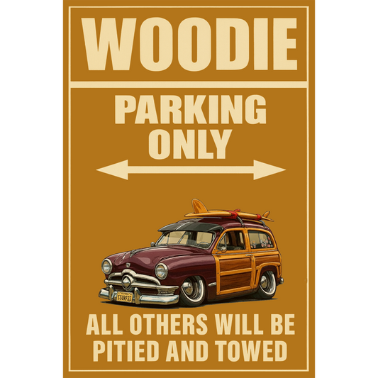 SSURFSS (CA) Sign - Woodie Parking Only