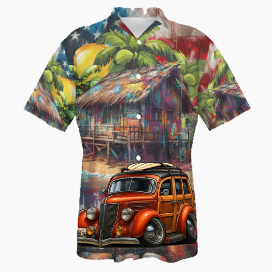 SURF36 (CA) Hawaiian Shirt - Patriotic