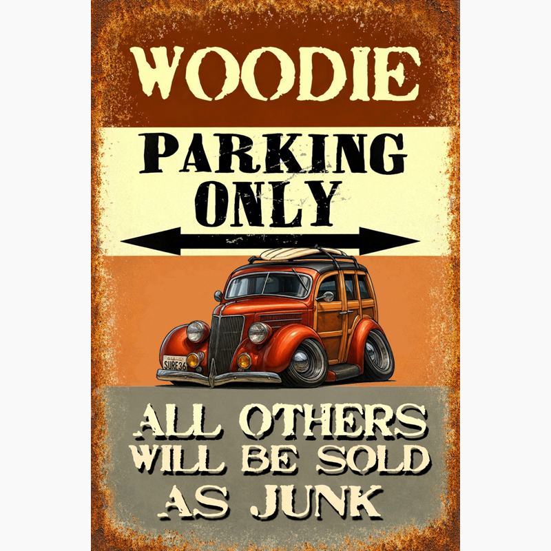 SURF36 (CA) Sign - Woodie Parking Only II
