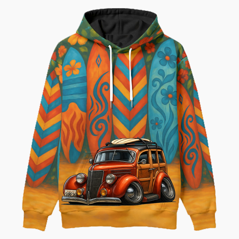 SURF36 (CA) Woodie Hoodie - Surfboard