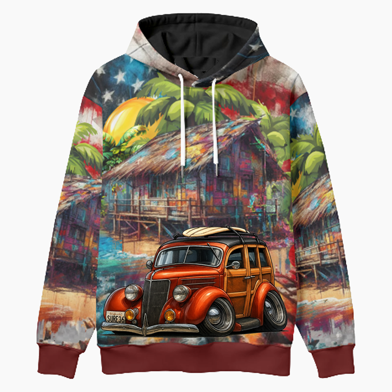 SURF36 (CA) Woodie Hoodie - Patriotic
