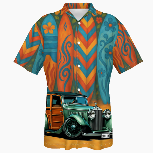 SURFUK (CA) Hawaiian Shirt - Surfboard