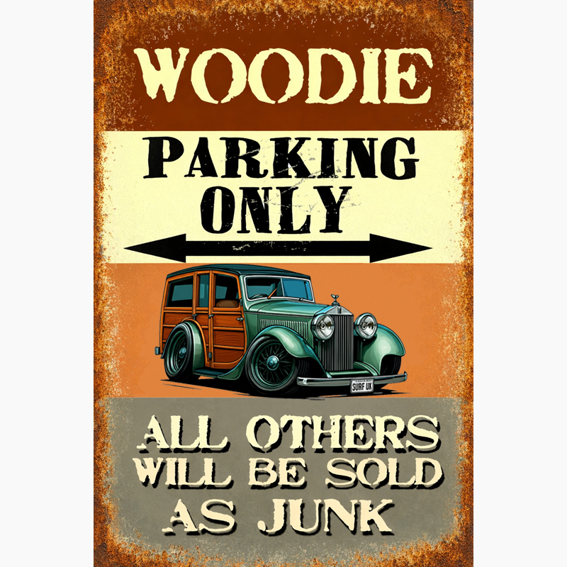 SURFUK (CA) Sign - Woodie Parking Only II
