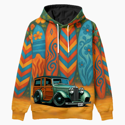 SURFUK (CA) Woodie Hoodie - Surfboard