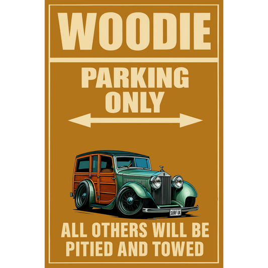 SURFUK (CA) Sign - Woodie Parking Only