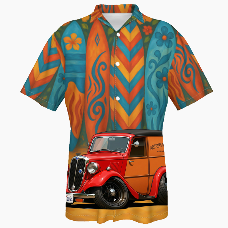 SWTBUNS (CA) Hawaiian Shirt - Surfboard