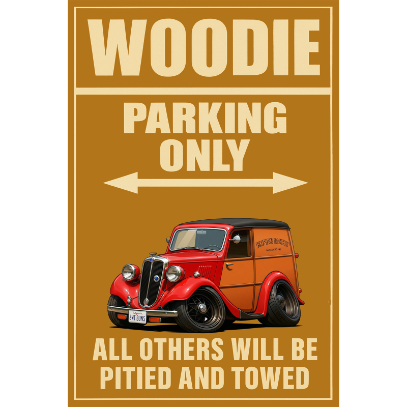 SWTBUNS (CA) Sign - Woodie Parking Only