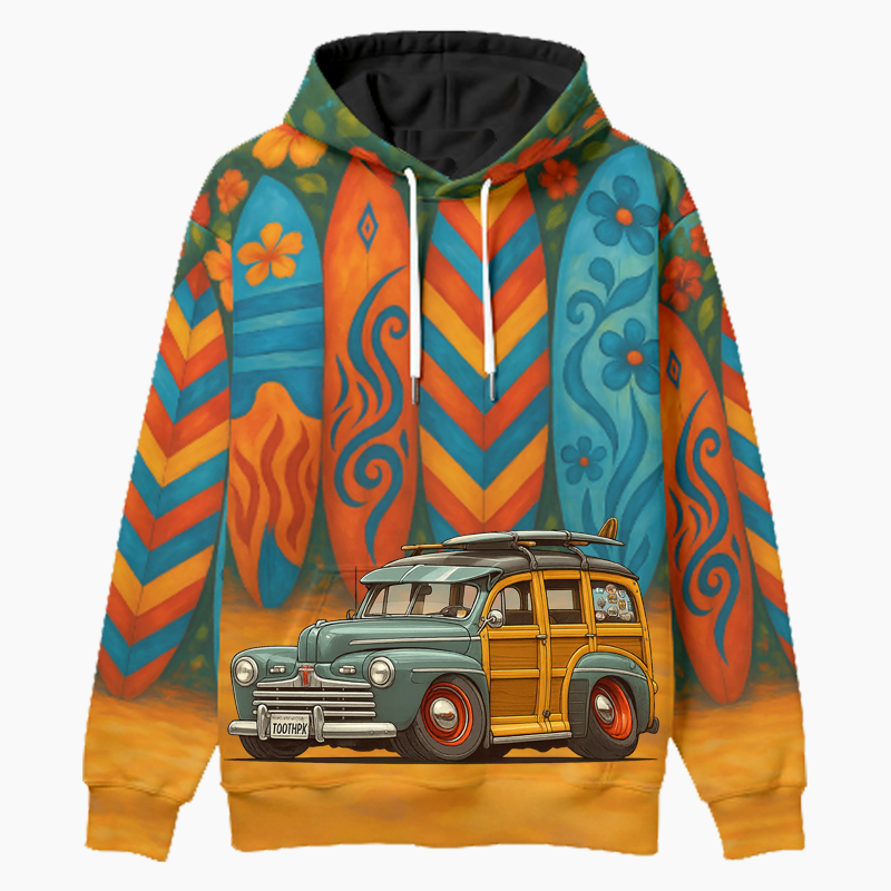 TOOTHPK (CA) Woodie Hoodie - Surfboard