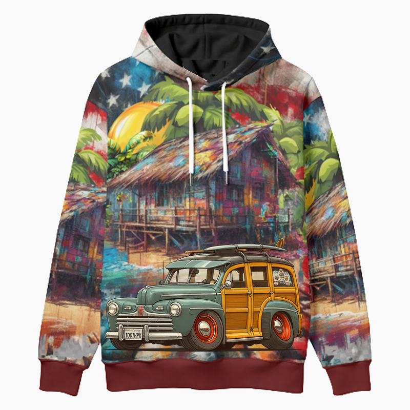 TOOTHPK (CA) Woodie Hoodie - Patriotic