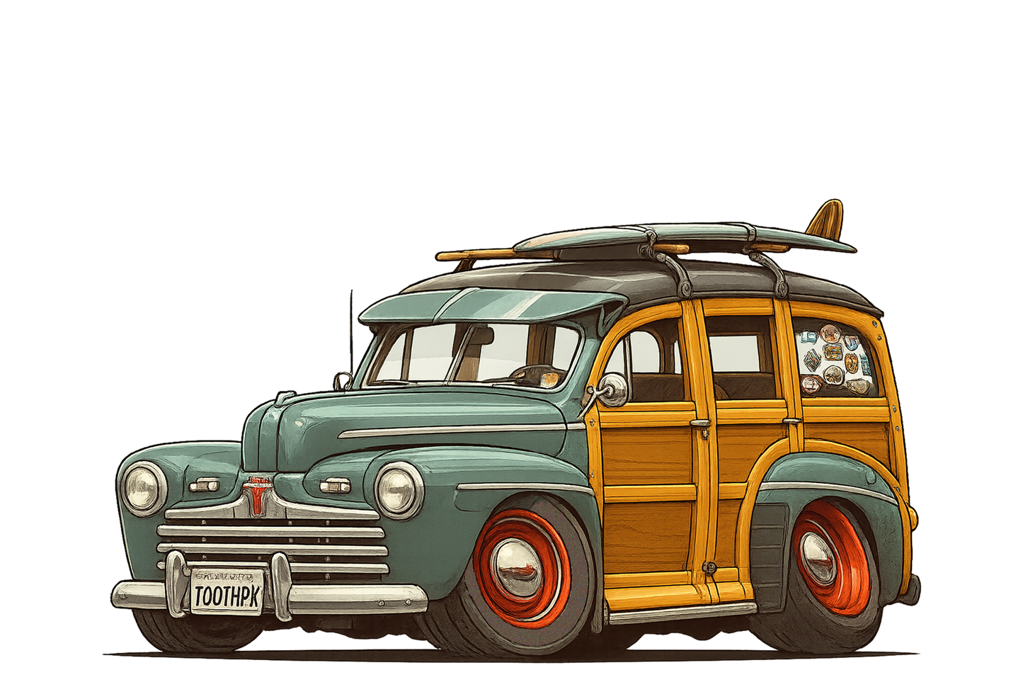 TOOTHPK (CA) T-Shirt - Tropical Woodie
