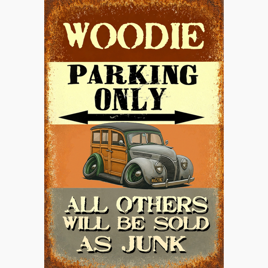WAS27MI (CA) Sign - Woodie Parking Only II