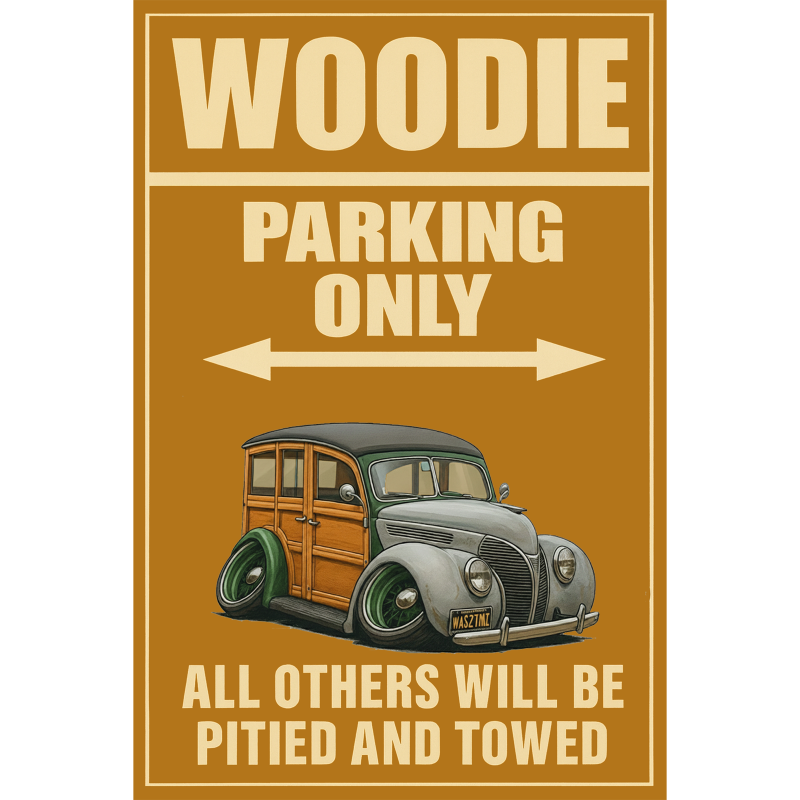 WAS27MI (CA) Sign - Woodie Parking Only
