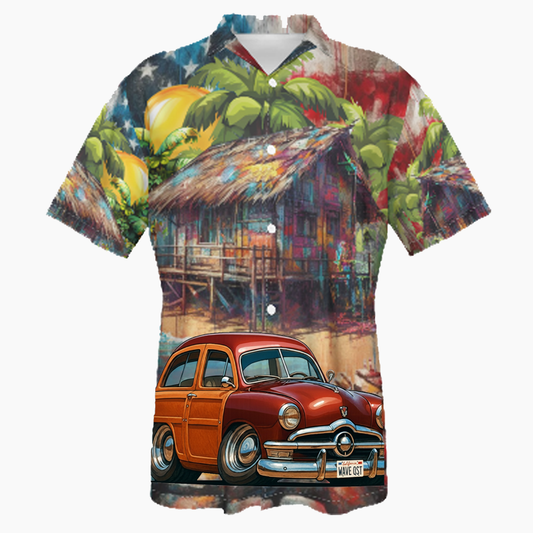 WAVEQST (CA) Hawaiian Shirt - Patriotic