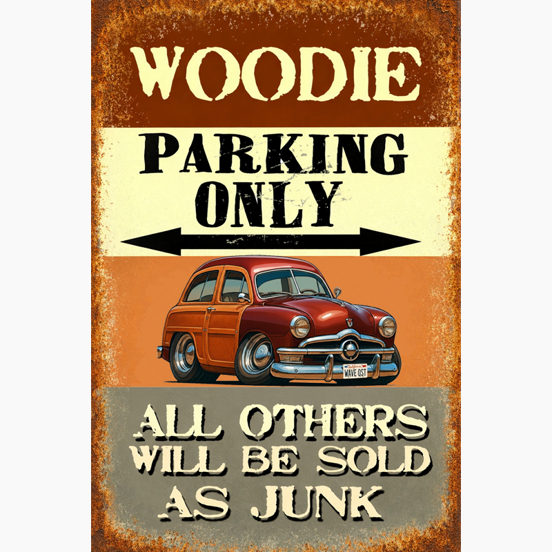WAVEQST (CA) Sign - Woodie Parking Only II