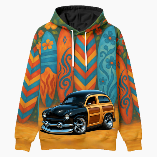 WDNROD (CA) Woodie Hoodie - Surfboard